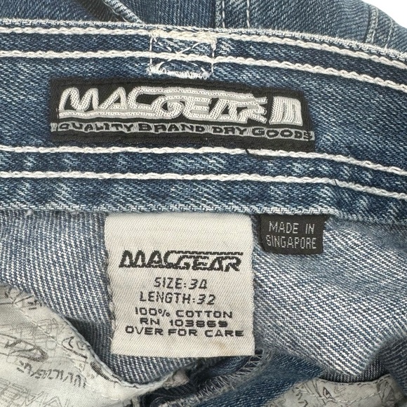 Rare Vintage 90s Macgear Jeans Skater Rave Hip Hop Wide Leg Baggy | 32” x 30” - Picture 13 of 13